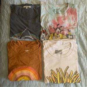Set of 4 Worn T-Shirts